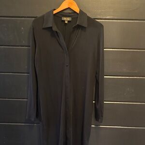 Tru-Tu Black Long Sleeve Women's Dress